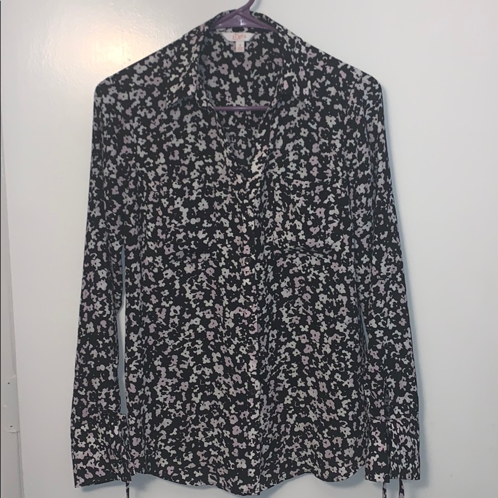Candies printed button up top